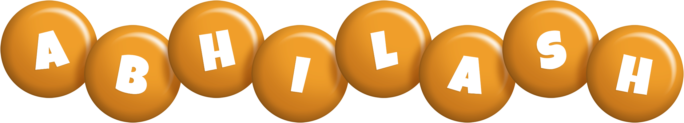 Abhilash candy-orange logo