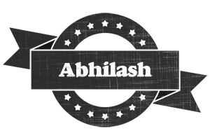 Abhilash grunge logo