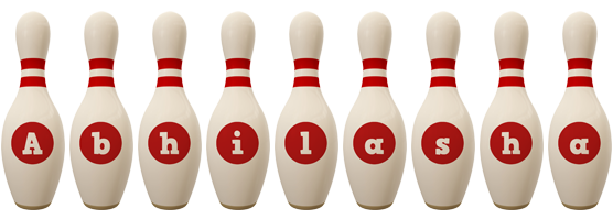 Abhilasha bowling-pin logo