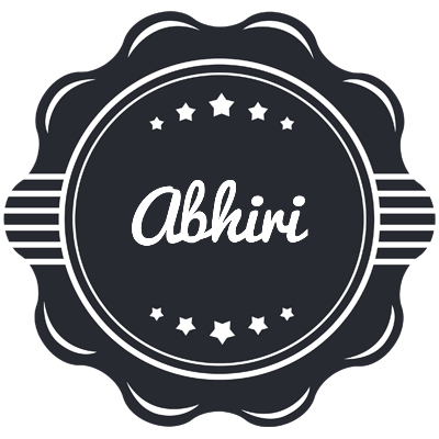 Abhiri badge logo