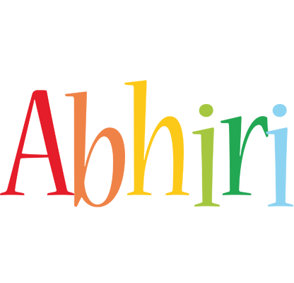 Abhiri birthday logo