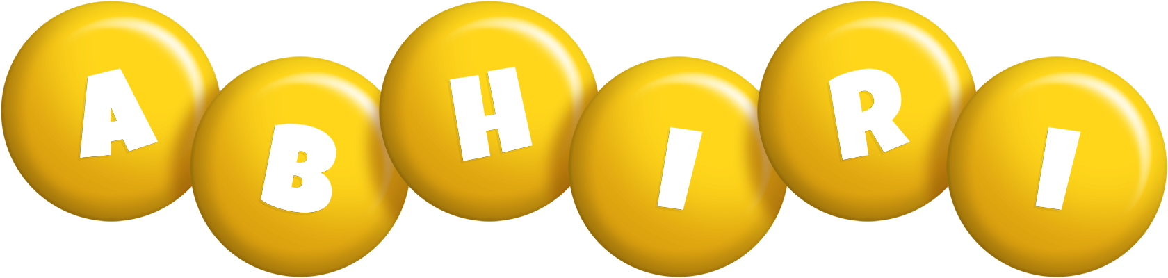 Abhiri candy-yellow logo