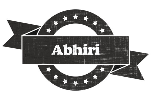Abhiri grunge logo