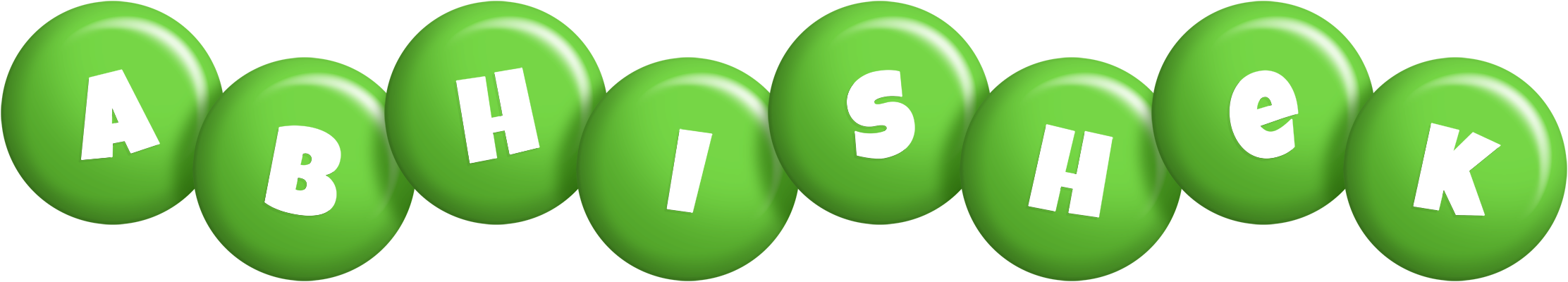 Abhishek candy-green logo