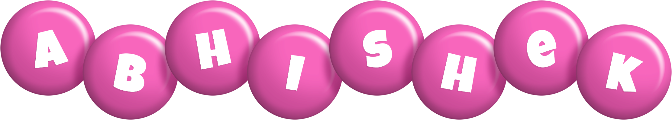 Abhishek candy-pink logo