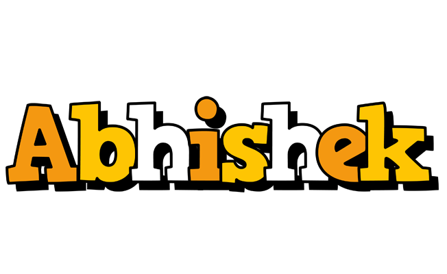 Abhishek cartoon logo