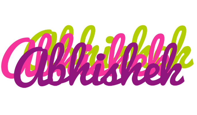 Abhishek flowers logo
