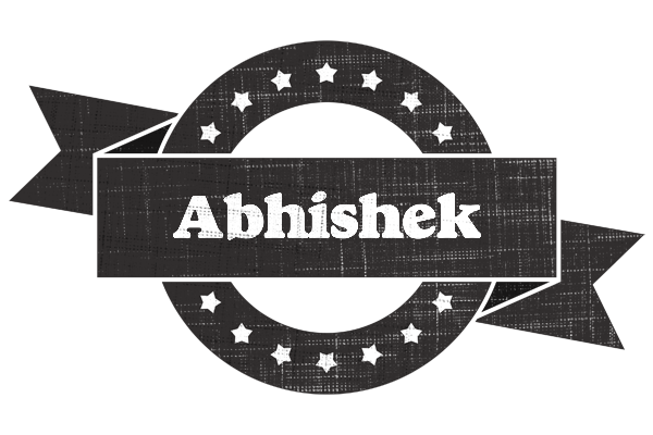 Abhishek grunge logo