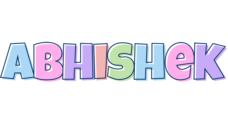 Abhishek pastel logo