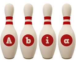 Abia bowling-pin logo