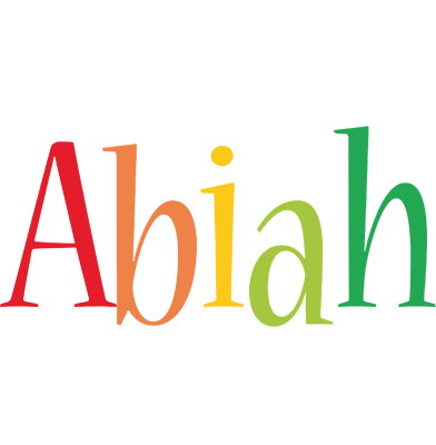 Abiah birthday logo