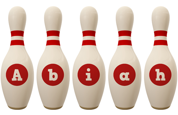 Abiah bowling-pin logo
