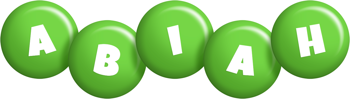 Abiah candy-green logo