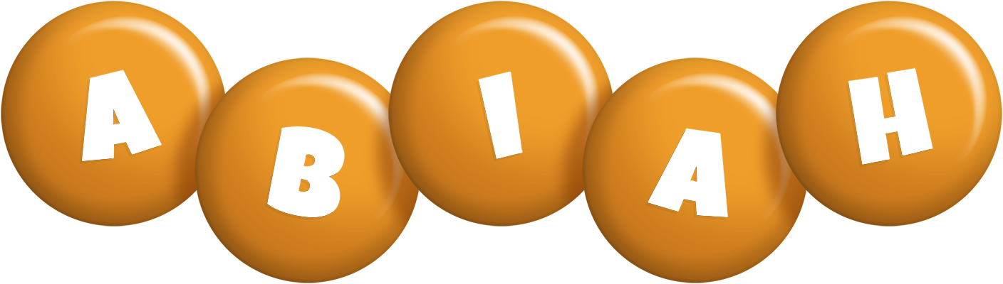 Abiah candy-orange logo