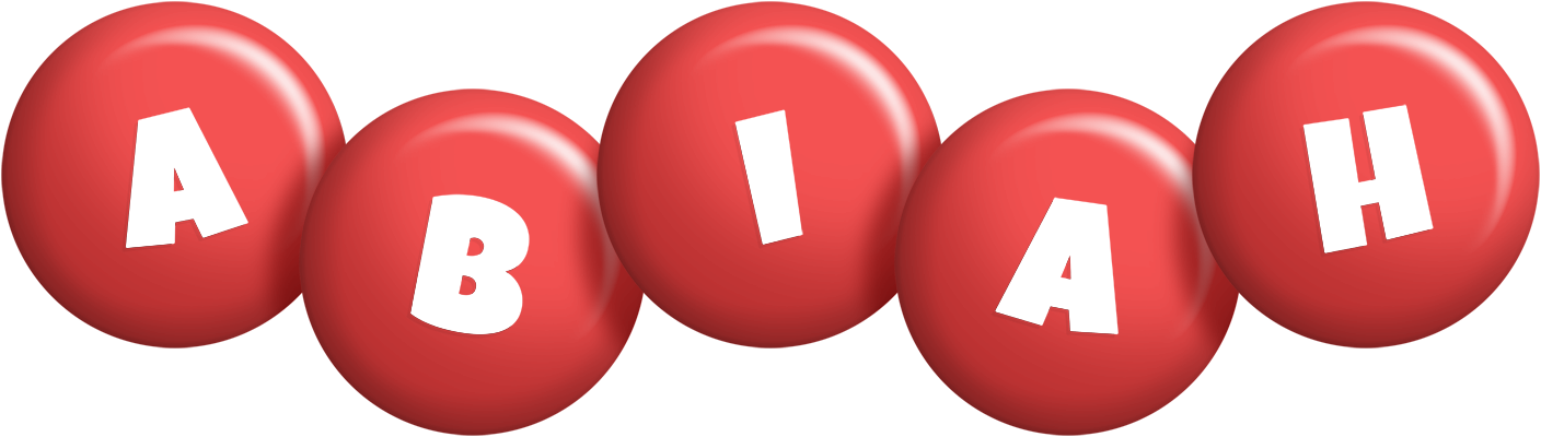 Abiah candy-red logo