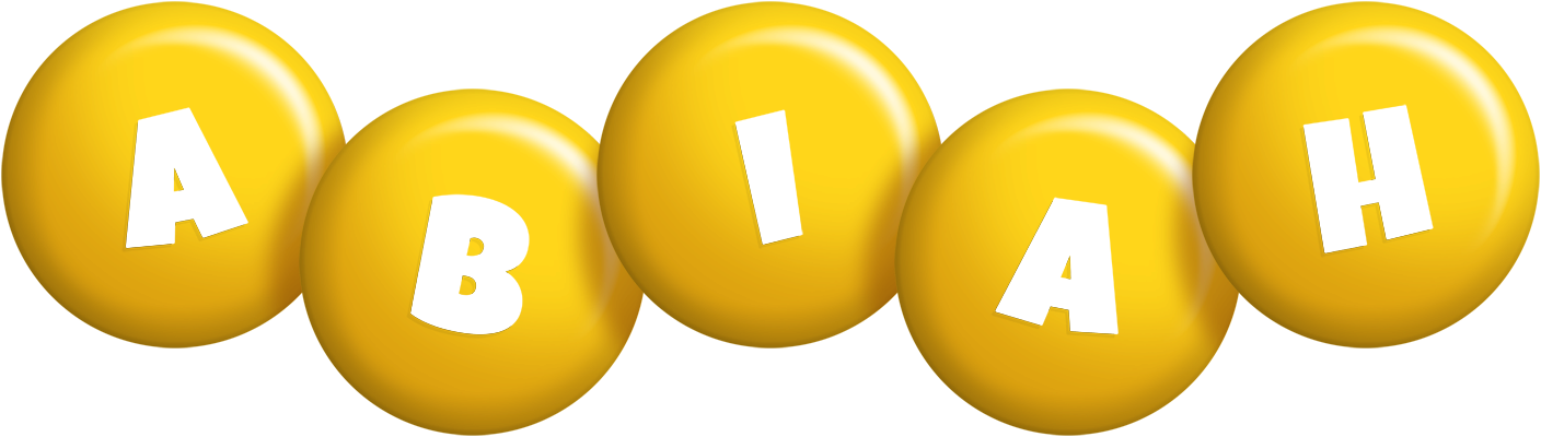 Abiah candy-yellow logo