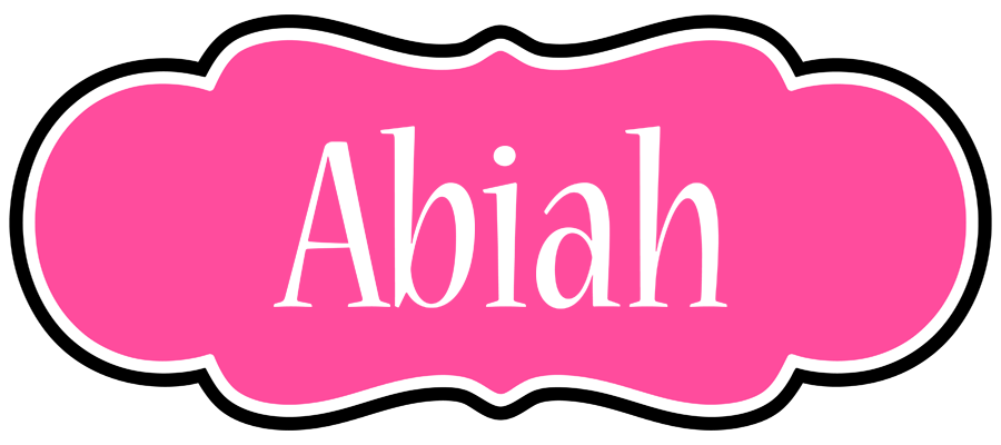 Abiah invitation logo