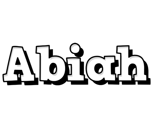 Abiah snowing logo