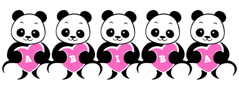 Abiba love-panda logo