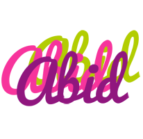 Abid flowers logo