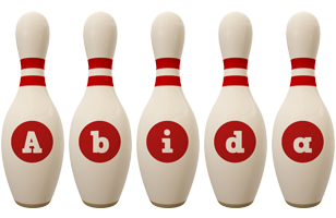 Abida bowling-pin logo