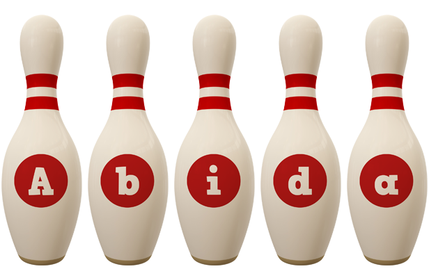 Abida bowling-pin logo