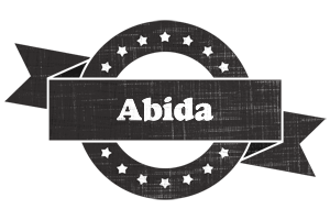 Abida grunge logo