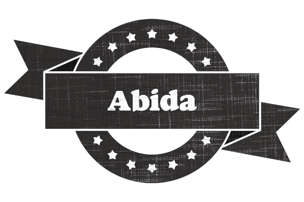 Abida grunge logo