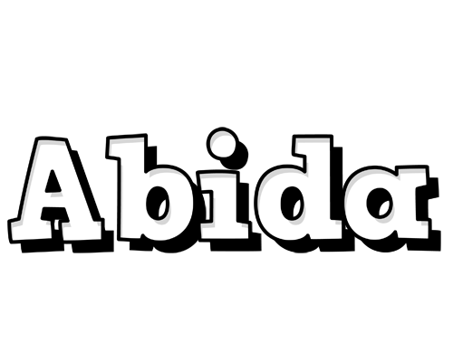 Abida snowing logo