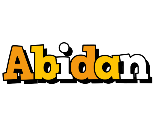 Abidan cartoon logo