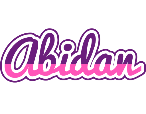Abidan cheerful logo