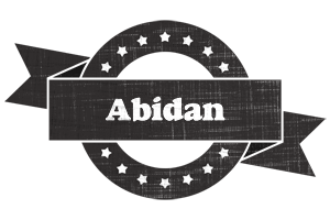 Abidan grunge logo
