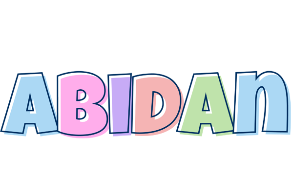 Abidan pastel logo