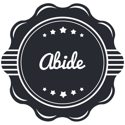 Abide badge logo