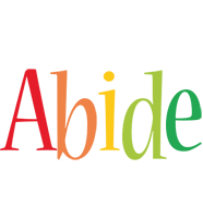Abide birthday logo