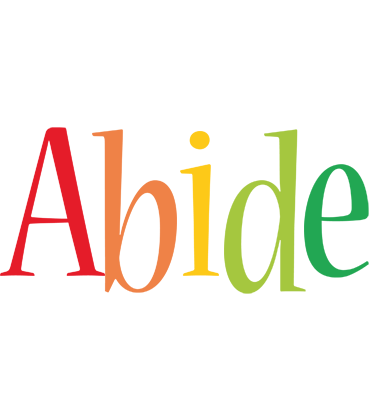 Abide birthday logo
