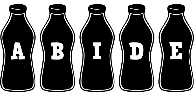 Abide bottle logo
