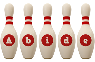 Abide bowling-pin logo