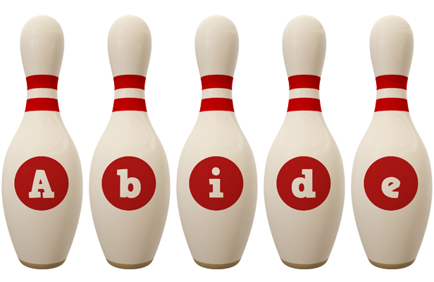 Abide bowling-pin logo