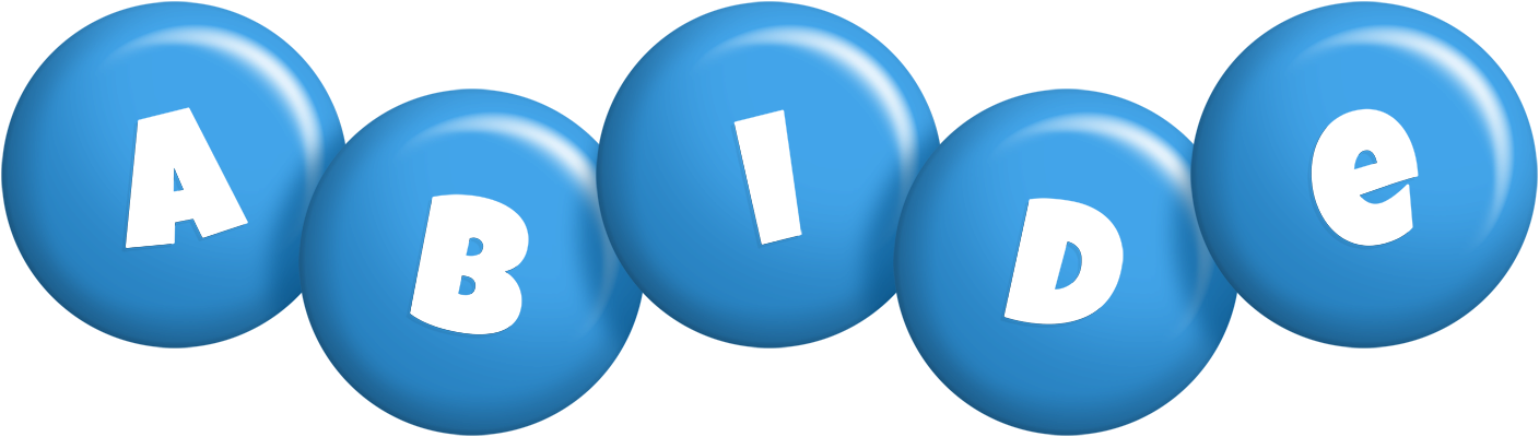 Abide candy-blue logo