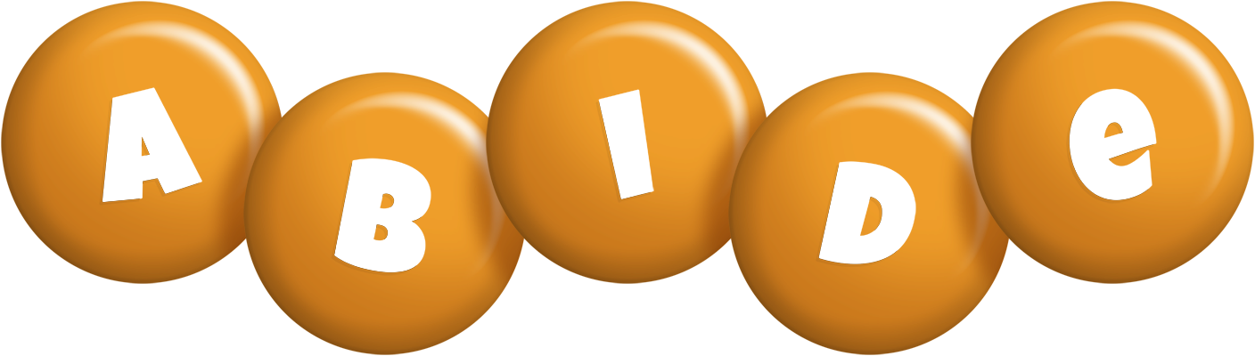 Abide candy-orange logo