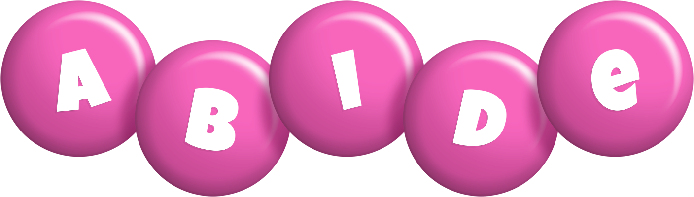Abide candy-pink logo