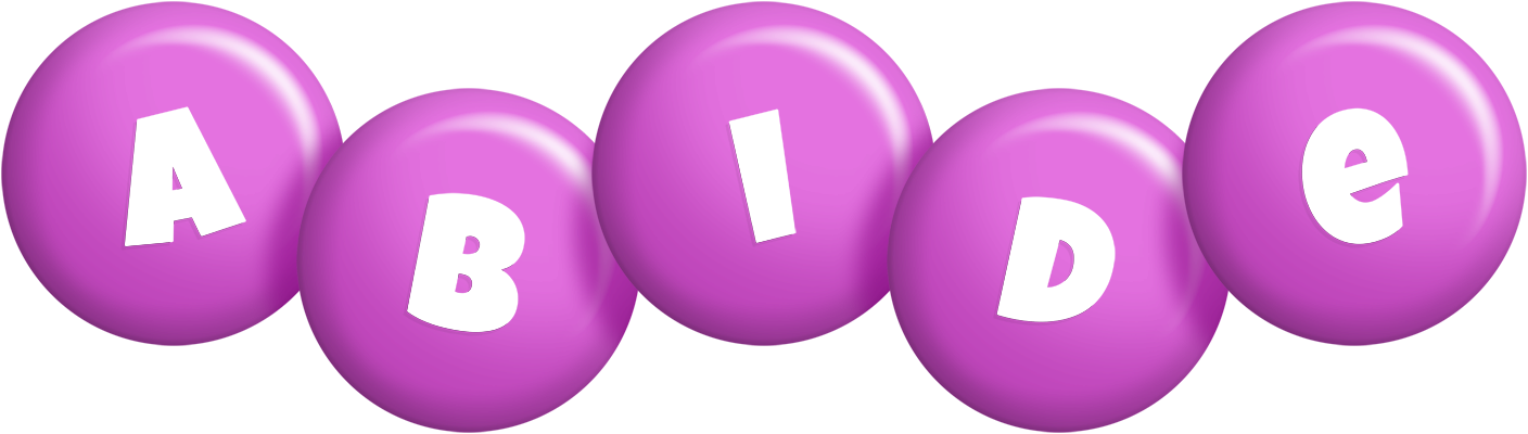 Abide candy-purple logo