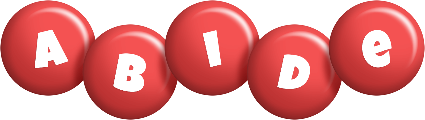 Abide candy-red logo