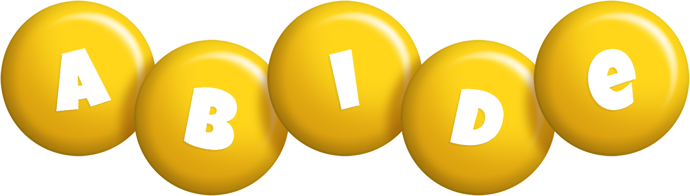 Abide candy-yellow logo