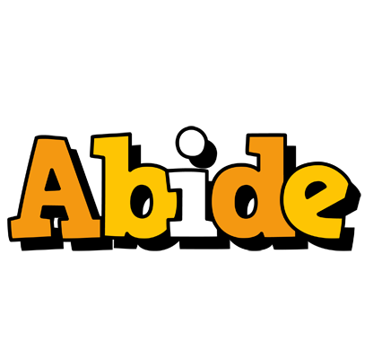 Abide cartoon logo