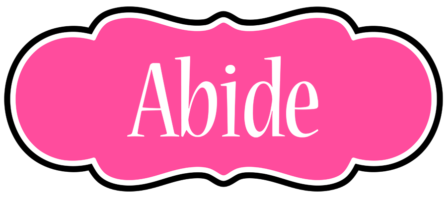 Abide invitation logo
