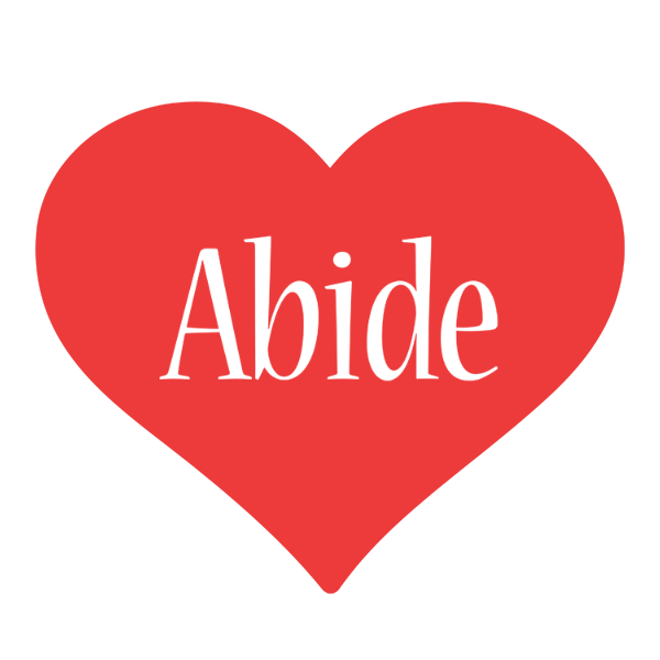 Abide love logo