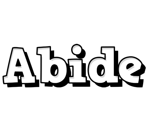 Abide snowing logo
