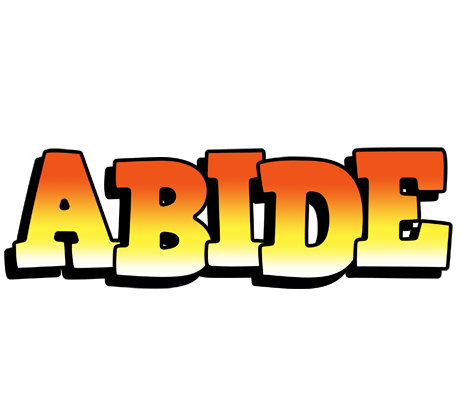 Abide sunset logo